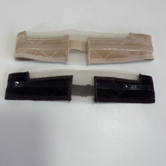 2 Wig Fixing Straps – Beige & Brown – Adjustable – No Glue Required - Picture 2 of 6